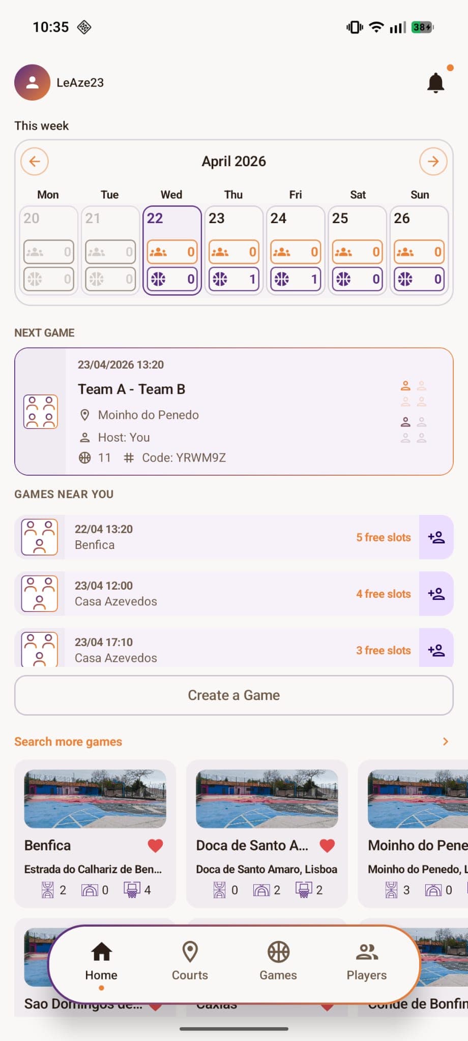 App screenshot